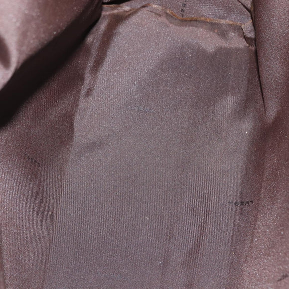 FENDI Zucca Canvas Mamma Baguette Tote Bag Black Brown Auth ep11622