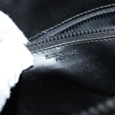 CELINE Macadam Canvas Hand Bag Suede Black Gold Auth ep11623-12