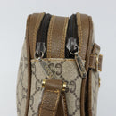 GUCCI GG Plus Supreme Shoulder Bag PVC Beige Gold Auth ep11624-10