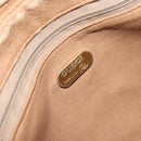 GUCCI GG Plus Supreme Shoulder Bag PVC Beige Gold Auth ep11624-19