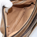 GUCCI GG Plus Supreme Shoulder Bag PVC Beige Gold Auth ep11624-11