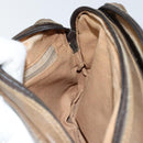 GUCCI GG Plus Supreme Shoulder Bag PVC Beige Gold Auth ep11624-20