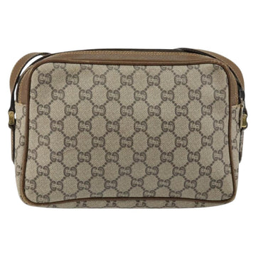 GUCCI GG Plus Supreme Shoulder Bag PVC Beige Gold Auth ep11624 - 0