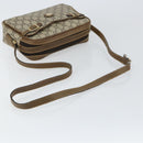 GUCCI GG Plus Supreme Shoulder Bag PVC Beige Gold Auth ep11624-7