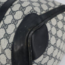 GUCCI GG Supreme Boston Bag PVC Navy Gold Auth ep11627-10