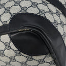 GUCCI GG Supreme Boston Bag PVC Navy Gold Auth ep11627-11