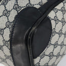 GUCCI GG Supreme Boston Bag PVC Navy Gold Auth ep11627-12