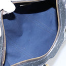 GUCCI GG Supreme Boston Bag PVC Navy Gold Auth ep11627-17