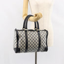 GUCCI GG Supreme Boston Bag PVC Navy Gold Auth ep11627-20