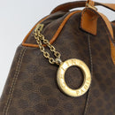 CELINE Macadam Canvas Hand Bag PVC Leather Brown Gold Auth ep11630-14