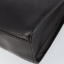 GUCCI Shoulder Bag Leather Brown Silver Auth ep11636-15