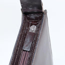 GUCCI Shoulder Bag Leather Brown Silver Auth ep11636-10