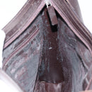 GUCCI Shoulder Bag Leather Brown Silver Auth ep11636-20