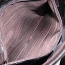 GUCCI Shoulder Bag Leather Brown Silver Auth ep11636-23