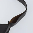 GUCCI Shoulder Bag Leather Brown Silver Auth ep11636-8