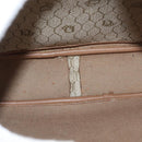 Christian Dior Honeycomb Canvas Chain Shoulder Bag PVC Beige Gold Auth ep11637-10