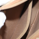 Christian Dior Honeycomb Canvas Chain Shoulder Bag PVC Beige Gold Auth ep11637-22