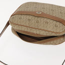 Christian Dior Honeycomb Canvas Chain Shoulder Bag PVC Beige Gold Auth ep11637-6