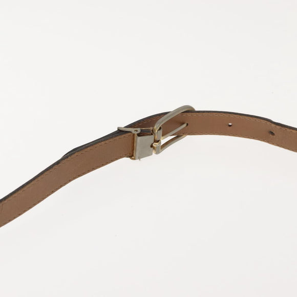 Christian Dior Honeycomb Canvas Chain Shoulder Bag PVC Beige Gold Auth ep11637