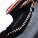 FENDI Pecan Canvas Hand Bag PVC 2way Black Brown gold Auth ep11638-23