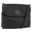 GUCCI Shoulder Bag Leather Black Gold 49 007 5548 Auth ep11639-1