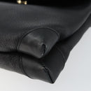 GUCCI Shoulder Bag Leather Black Gold 49 007 5548 Auth ep11639-9