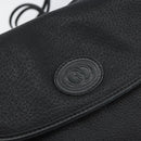 GUCCI Shoulder Bag Leather Black Gold 49 007 5548 Auth ep11639-17