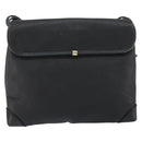 GUCCI Shoulder Bag Leather Black Gold 49 007 5548 Auth ep11639-2