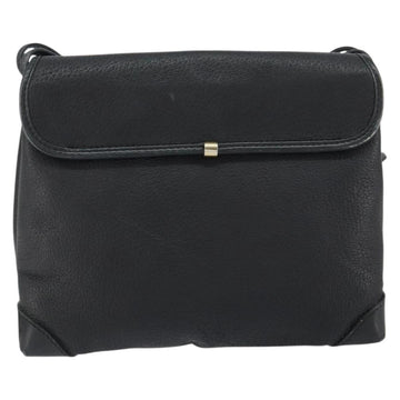 GUCCI Shoulder Bag Leather Black Gold 49 007 5548 Auth ep11639 - 0