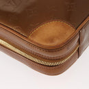 LOUIS VUITTON Monogram Vernis Van Damme Hand Bag Bronze M91125 LV Auth ep11640-9