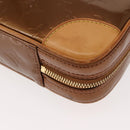 LOUIS VUITTON Monogram Vernis Van Damme Hand Bag Bronze M91125 LV Auth ep11640-16