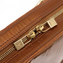 LOUIS VUITTON Monogram Vernis Van Damme Hand Bag Bronze M91125 LV Auth ep11640-17