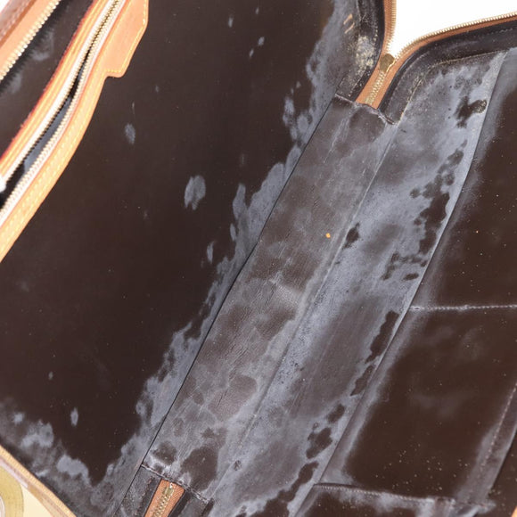 LOUIS VUITTON Monogram Vernis Van Damme Hand Bag Bronze M91125 LV Auth ep11640