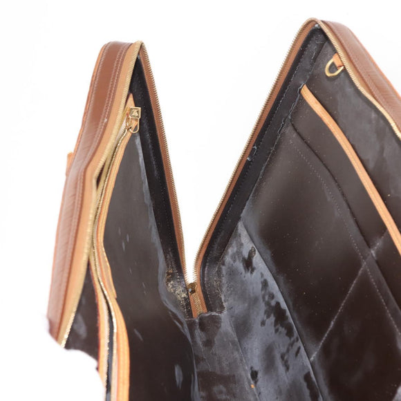 LOUIS VUITTON Monogram Vernis Van Damme Hand Bag Bronze M91125 LV Auth ep11640