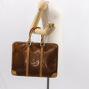 LOUIS VUITTON Monogram Vernis Van Damme Hand Bag Bronze M91125 LV Auth ep11640-22