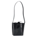 CELINE Shoulder Bag Enamel Black Gold Auth ep11645-1