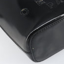 CELINE Shoulder Bag Enamel Black Gold Auth ep11645-15