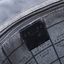 CELINE Shoulder Bag Enamel Black Gold Auth ep11645-18