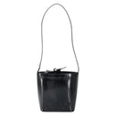 CELINE Shoulder Bag Enamel Black Gold Auth ep11645-13