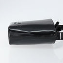 CELINE Shoulder Bag Enamel Black Gold Auth ep11645-3