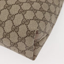 GUCCI GG Supreme Web Sherry Line Tote Bag PVC Beige Gold 378 02 003 Auth ep11646-14