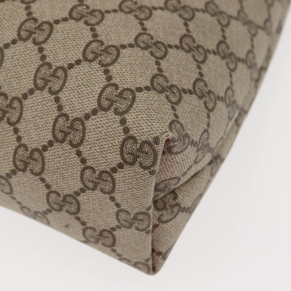 GUCCI GG Supreme Web Sherry Line Tote Bag PVC Beige Gold 378 02 003 Auth ep11646