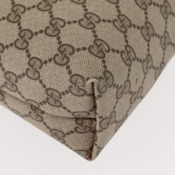 GUCCI GG Supreme Web Sherry Line Tote Bag PVC Beige Gold 378 02 003 Auth ep11646