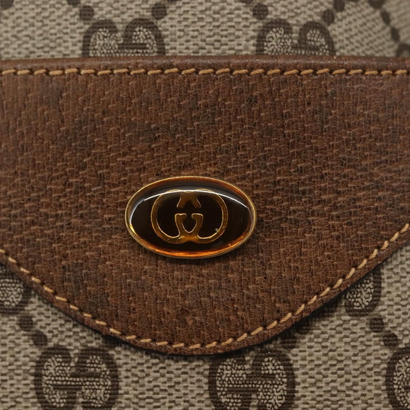 GUCCI GG Supreme Web Sherry Line Tote Bag PVC Beige Gold 378 02 003 Auth ep11646