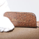 GUCCI GG Supreme Web Sherry Line Tote Bag PVC Beige Gold 378 02 003 Auth ep11646-12