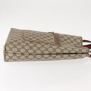GUCCI GG Supreme Web Sherry Line Tote Bag PVC Beige Gold 378 02 003 Auth ep11646-3