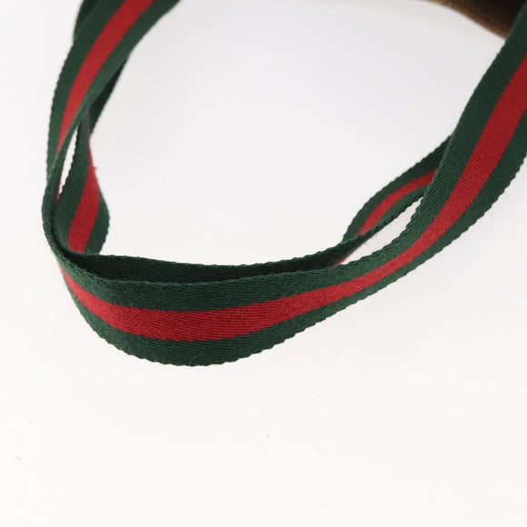 GUCCI GG Supreme Web Sherry Line Tote Bag PVC Beige Gold 378 02 003 Auth ep11646