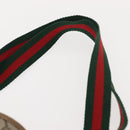 GUCCI GG Supreme Web Sherry Line Tote Bag PVC Beige Gold 378 02 003 Auth ep11646-8