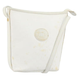 GUCCI Micro GG Supreme Shoulder Bag PVC White Gold 007 115 1095 Auth ep11655