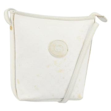 GUCCI Micro GG Supreme Shoulder Bag PVC White Gold 007 115 1095 Auth ep11655